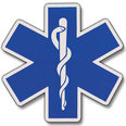 Star of Life Die Cut Reflective Decals
