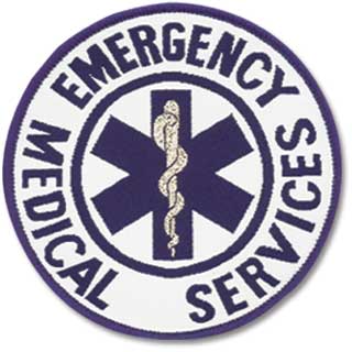 Cloth Patch - Star of Life with Emergency Medical Services