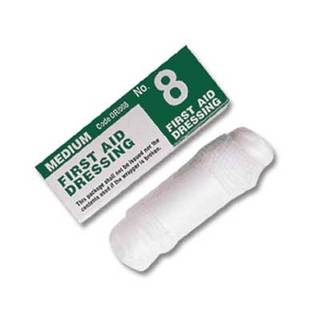No 8 First Aid Dressing - Case of 144