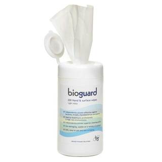 Bioguard Anti Bacterial Wipes - 130 x 130mm - Drum of 200