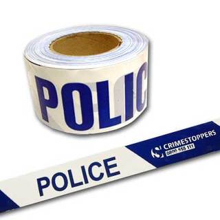 Barrier Tape - Police (Crimestoppers Logo)