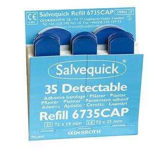 Salvequick Blue Detectable Refill Pack (35)