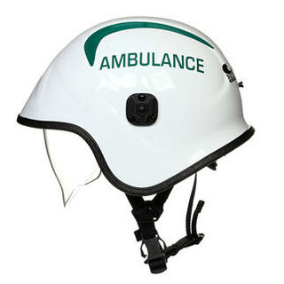 Pacific A7A Rescue & Paramedic Helmet with Green Ambulance Text