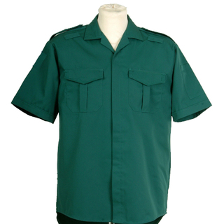 Unisex Short Sleeved Ambulance Shirt - Bottle Green