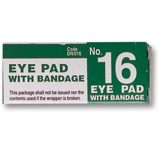 No 16 Sterile Eye Pad & Bandage - Boxed - Single