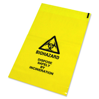 Yellow Clinical Waste Bag - 432mm x 660mm - Single