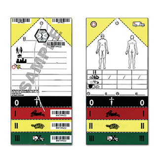 MetTag Disaster Triage Tags with Ties - Pack of 50