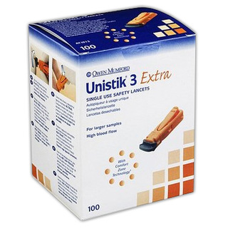 Lancets - Extra Depth Unistick - Box of 100