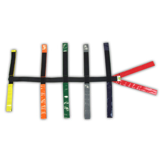 Set of Donway Spider Straps - 6 Harness MultiColoured - Velcro