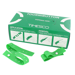 Timesco TourniButton Single Use Tourniquets - Box of 100