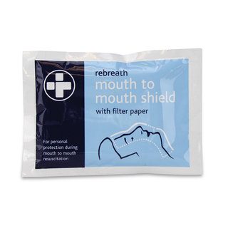 Rebreath CPR Face Shield with Paper Filter - Pack of 10