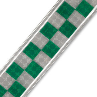 Reflexite Tape Green/White Check 7.5cm