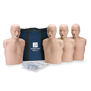 Prestan Adult Manikin with CPR LED Monitor - Pack of 4 - Medium Skin