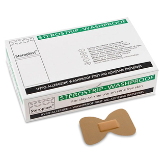 Sterostrip Hypoallergenic Washproof Fingertip Plasters - Box of 50