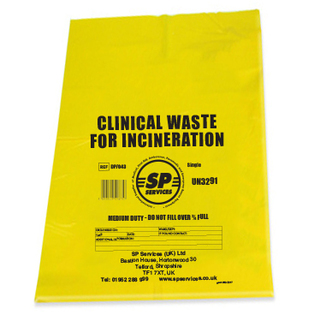 Clinical Waste Bag - Yellow - Single