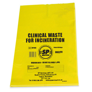 Clinical Waste Bags - Yellow