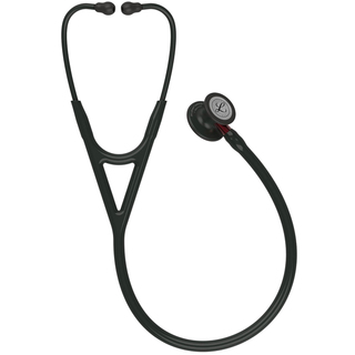 3M Littmann Cardiology IV Stethoscope - Black & Black with Red Stem