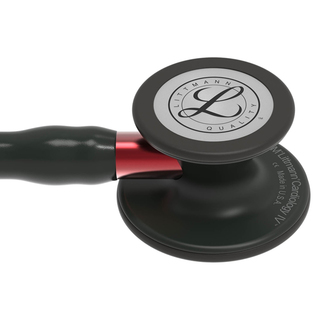 3M Littmann Cardiology IV Stethoscope - Black & Black with Red Stem