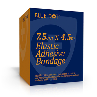 Blue Dot Boxed E A B 7.5cm x 4.5mtr