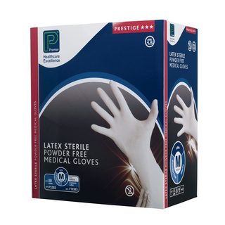 Powder Free Sterile Latex Medical Gloves - Pair Small