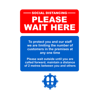 Social Distancing Wall Signs