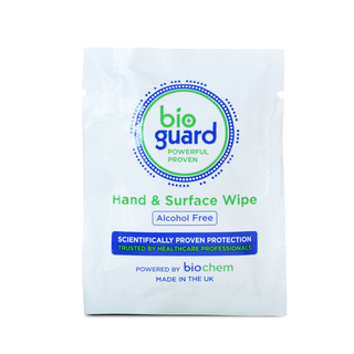 Bioguard Anti Bacterial Sachet - Hand / Surface Wipe - Box of 1000