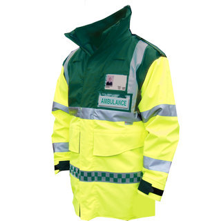 Hi-Vis Ambulance Jacket - Green & Yellow XXXLarge