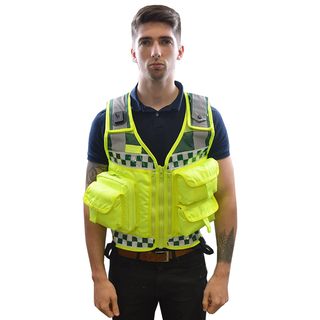 Bastion Tactical EMS 5 Pocketl Vest in Yellow/Green XXLarge 50" - 66"