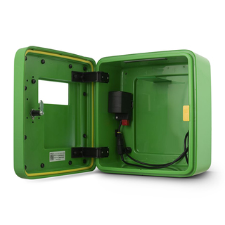 Defib Store 4000 LED Lit & Heated Outdoor Defibrillator Cabinet Green
