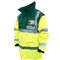 Hi-Vis Ambulance Jacket - Green & Yellow XLarge thumbnail