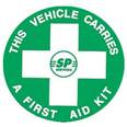 First Aid Windscreen Sticker