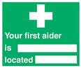 Your First Aider Sign 15cm x 20cm