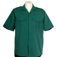 Unisex Short Sleeved Ambulance Shirt - Bottle Green Small