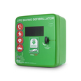 Defib Store 4000 LED Lit & Heated Outdoor Defibrillator Cabinet Green