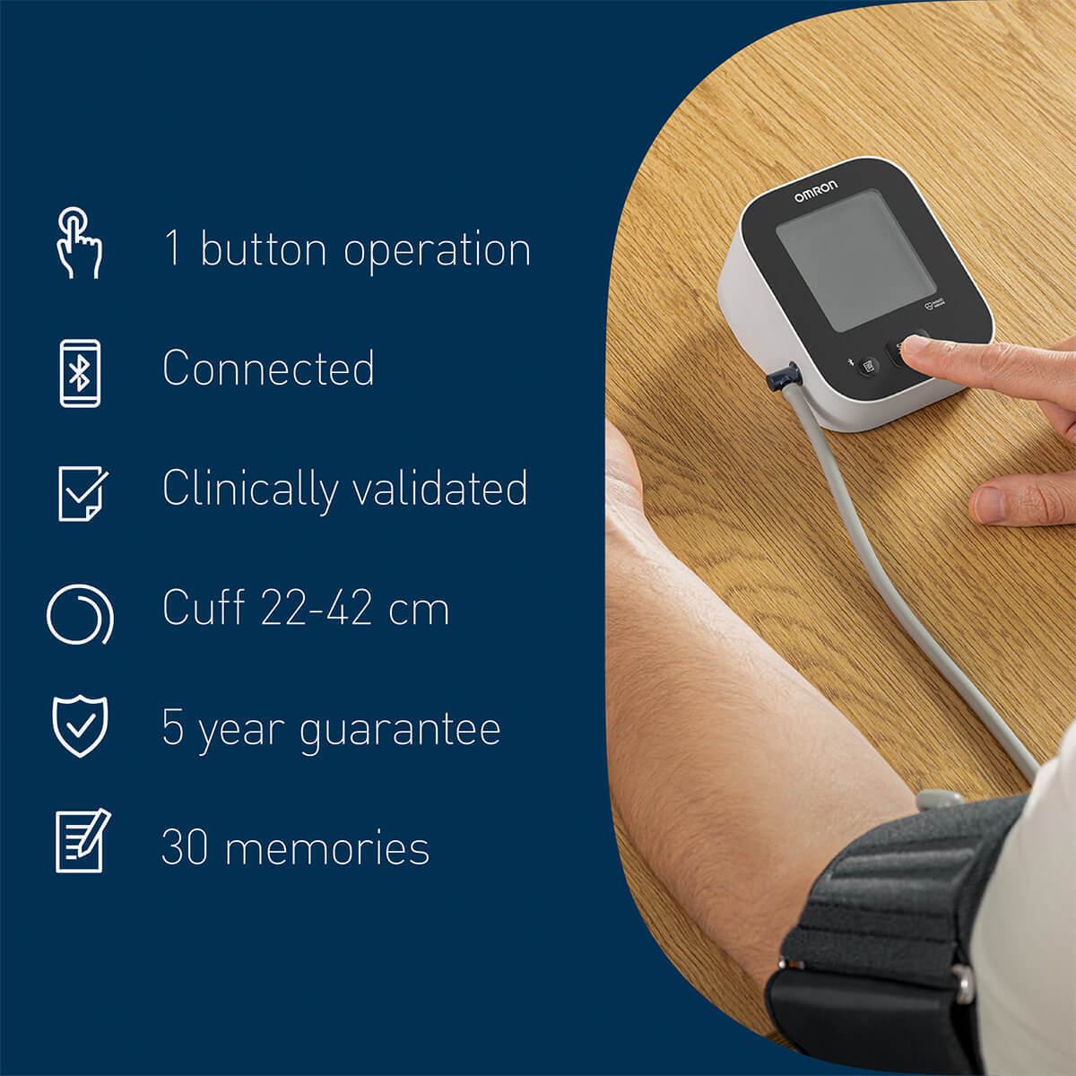 OMRON M2+ Connect Upper Arm Blood Pressure Monitor  OMRON M2+ Connect Upper Arm Blood Pressure Monitor