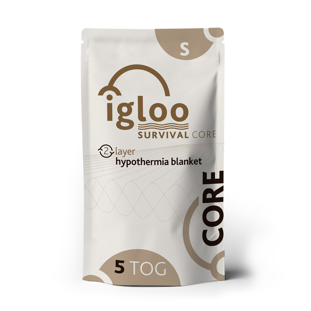 Igloo Core Hypothermia Blanket - 2 Layer/5 Tog - Small - Brown Igloo Core Hypothermia Blanket - 2 Layer/5 Tog - Small - Brown