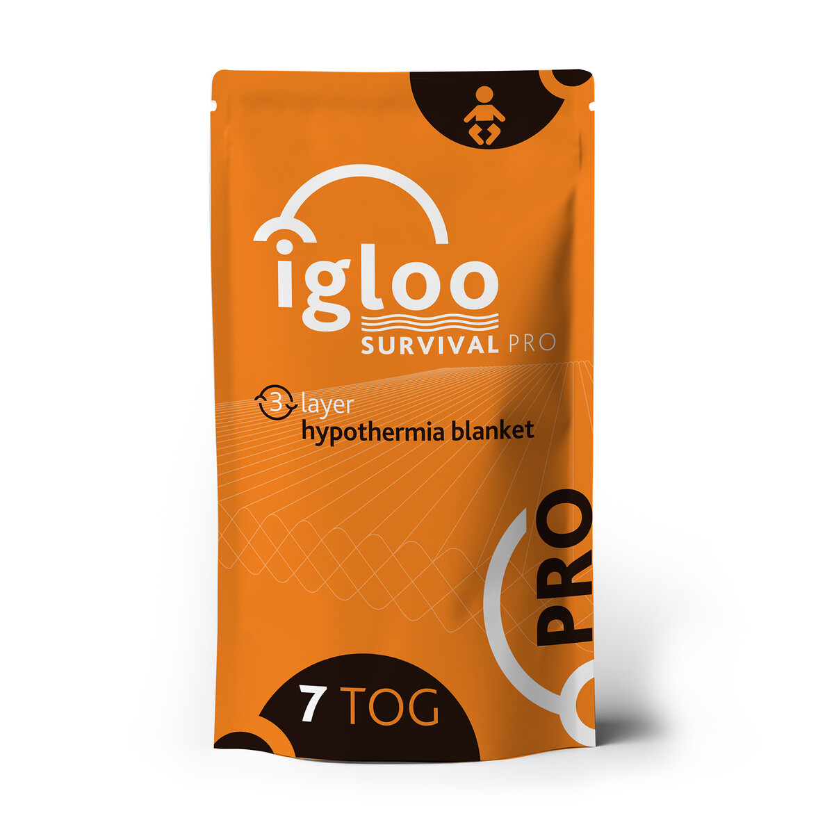 Igloo Core Hypothermia Blanket - 3 Layer/7 Tog - Baby - Orange Igloo Core Hypothermia Blanket - 3 Layer/7 Tog - Baby - Orange