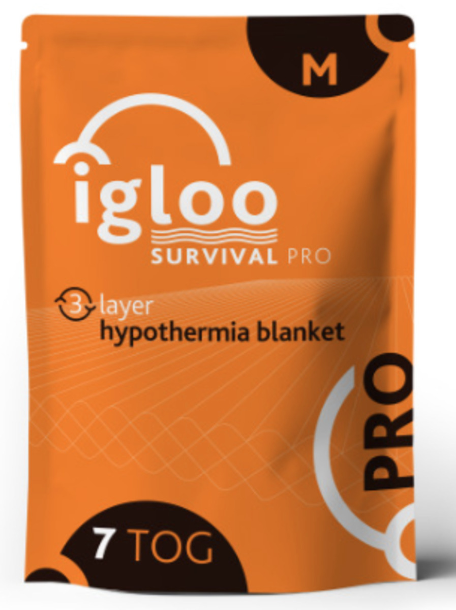 Igloo Pro Hypothermia Blanket - 3 Layer/7 Tog - Medium - Orange Igloo Pro Hypothermia Blanket - 3 Layer/7 Tog - Medium - Orange