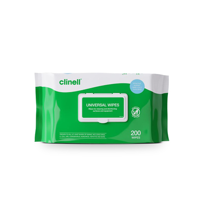 Clinell Universal Wipes - 200 Wipes Pack Clinell Universal Wipes - 200 Wipes Pack