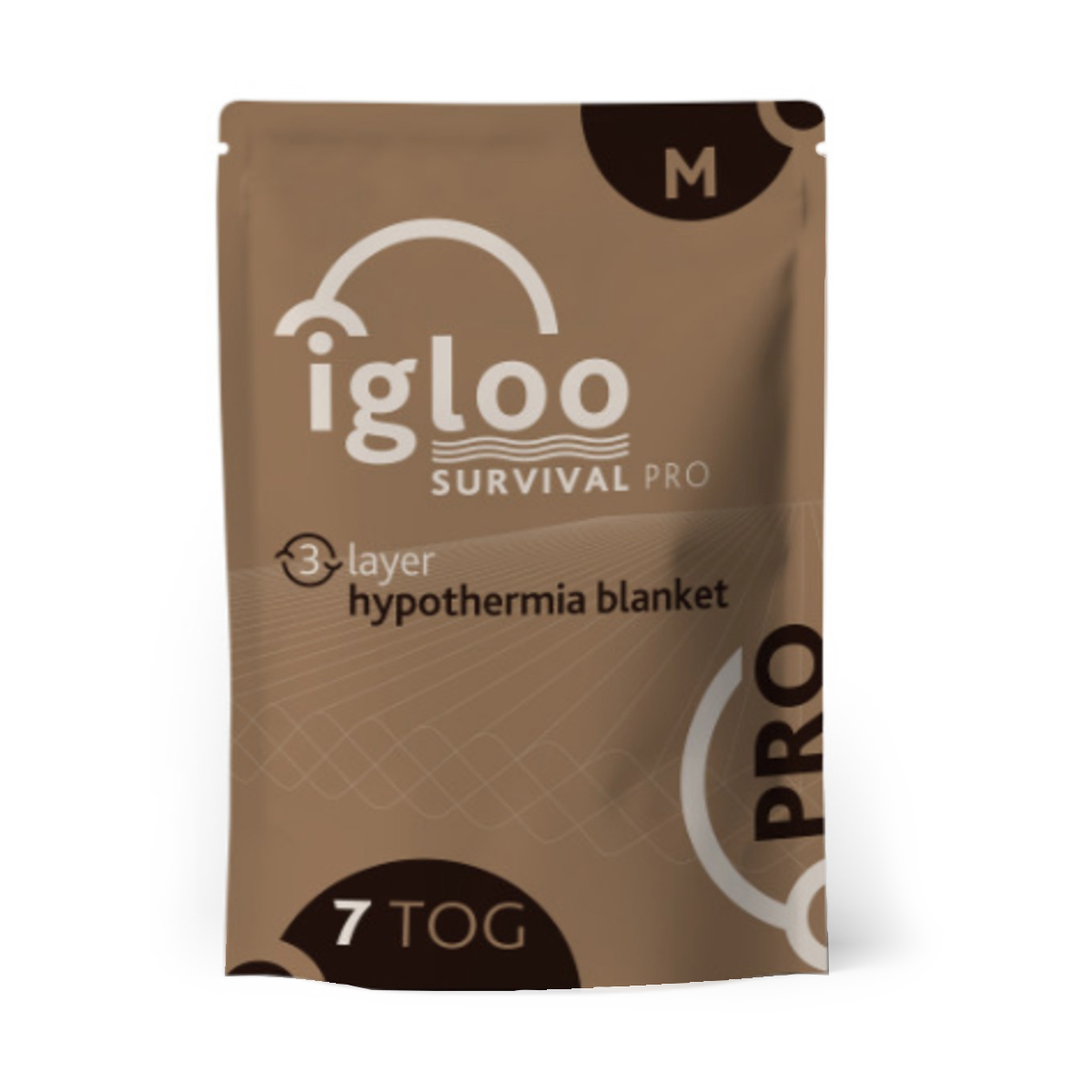 Igloo Pro Hypothermia Blanket - 3 Layer/7 Tog - Medium - Brown Igloo Pro Hypothermia Blanket - 3 Layer/7 Tog - Medium - Brown